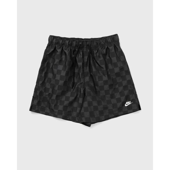 Nike Men's Club Flow Checkered Nylon Shorts in Black/Black Size Medium NWT - Picture 1 of 4